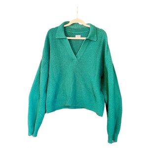 Aritzia | Sunday Best | Green Knit Top